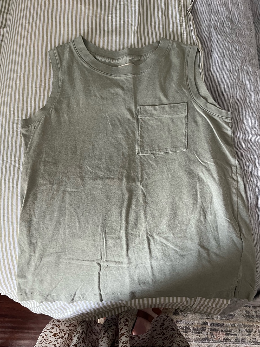 MWL 100% cotton Sage Green Tank